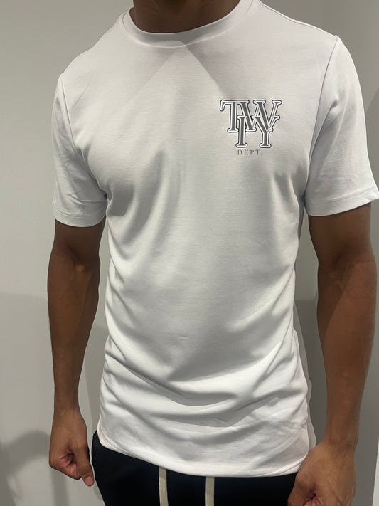 TWIY DEPT. WHITE LOGO TEE