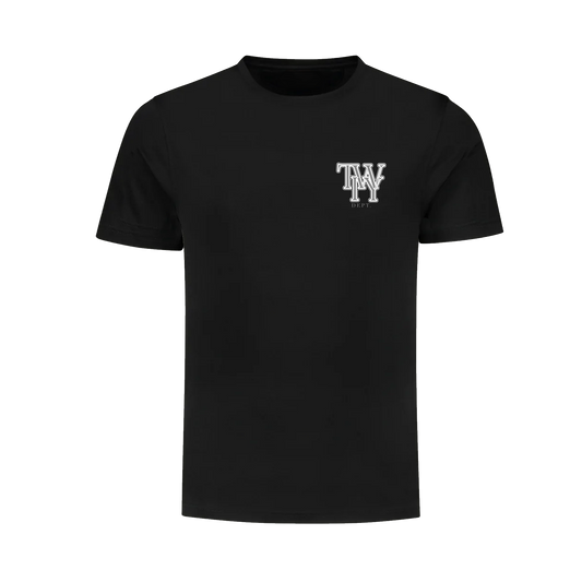 TWIY DEPT.  BLACK LOGO TEE
