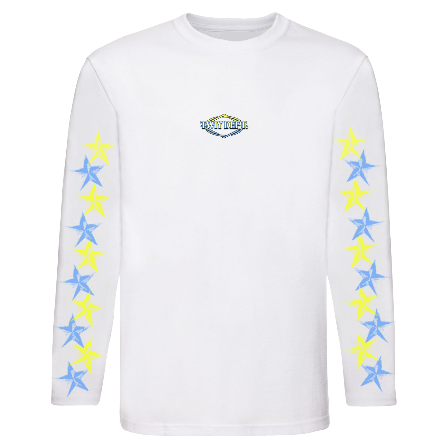 TWIY DEPT. WHITE BLUE/YELLOW EU TOUR TEE