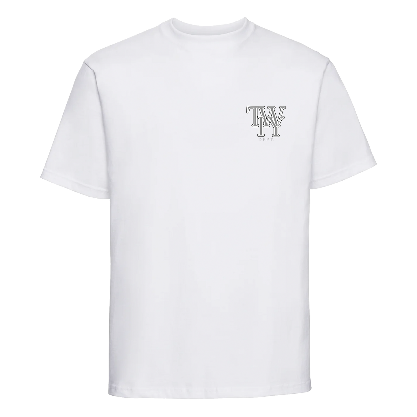 TWIY DEPT. WHITE LOGO TEE