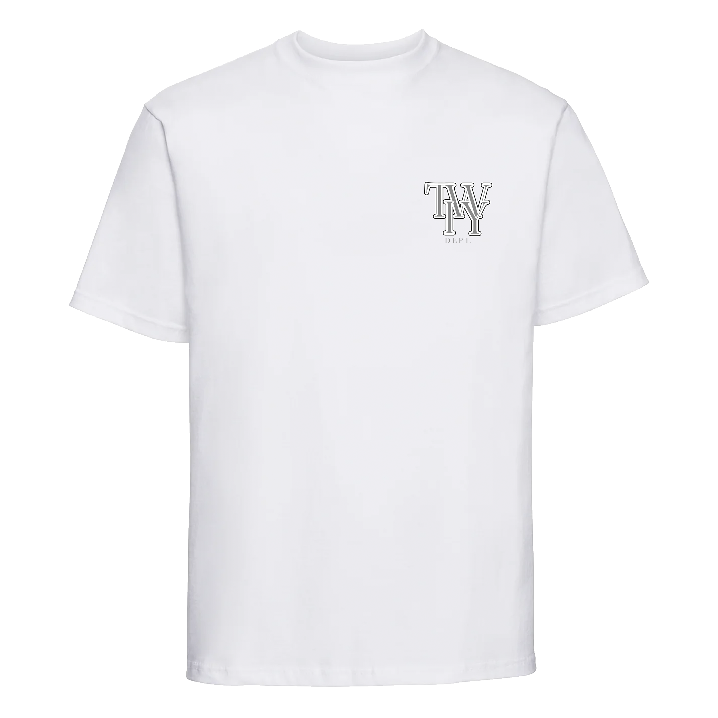 TWIY DEPT. WHITE LOGO TEE