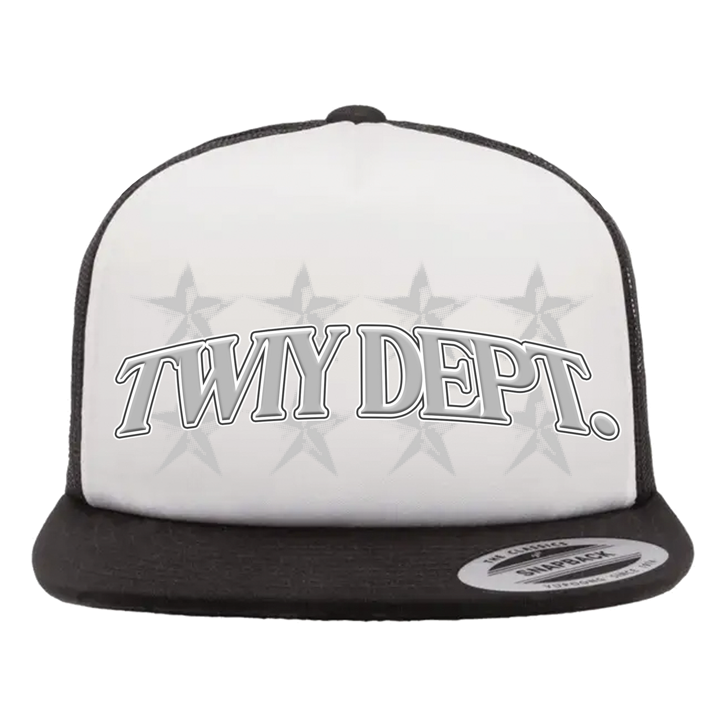 TWIY DEPT. WHITE/BLACK SNAPBACK