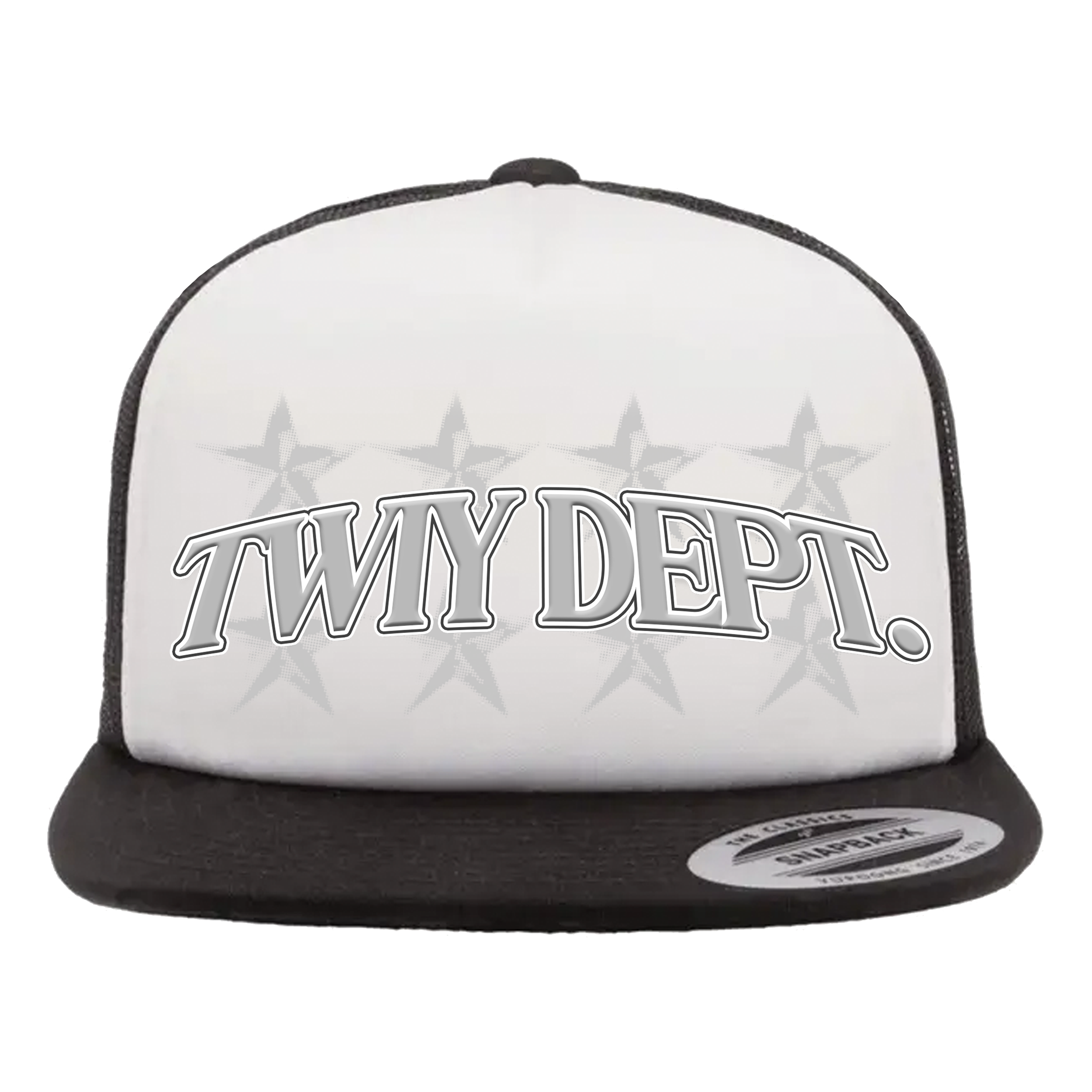 TWIY DEPT. WHITE/BLACK SNAPBACK