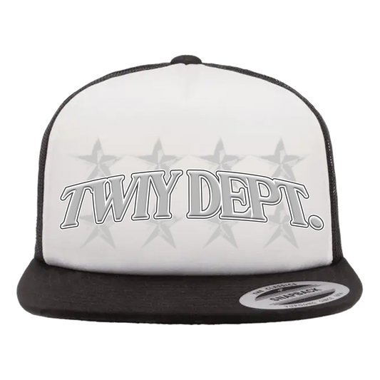 TWIY DEPT. WHITE/BLACK SNAPBACK